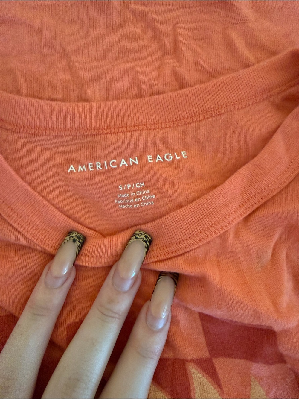 American Eagle Outfitters Orange Crop Top